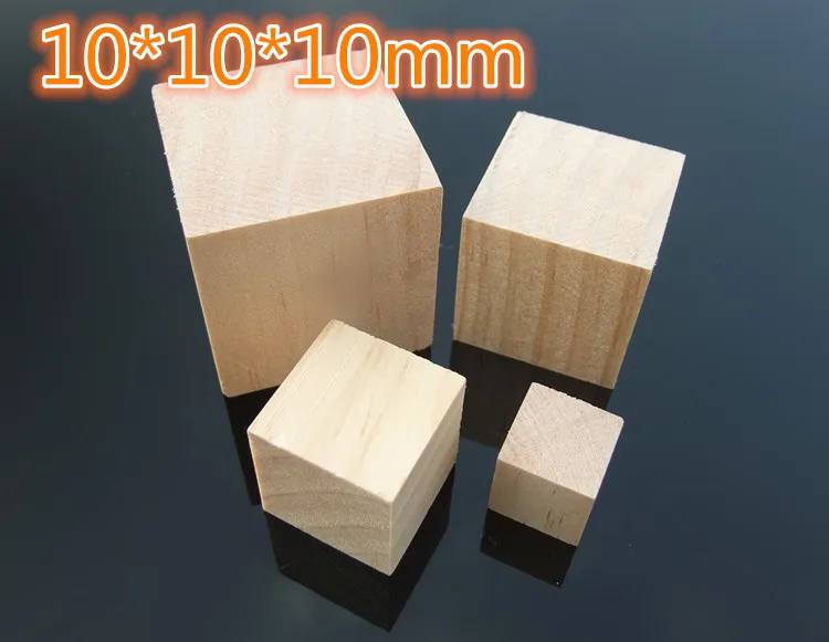 10pcs/lot K887 10*10*10mm New Zealand Pine Wood Block DIY