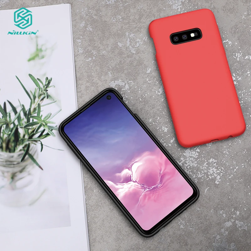 Nillkin чехол для Samsung Galaxy S10e Мягкий Гладкий жидкий силиконовый мобильного телефона