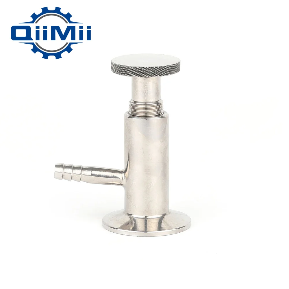 

QiiMii 1.5" Sanitary Ferrule Tri Clamp Type Food Medicine Elliptic Sampling Valve Stainless Steel SS304 Clamp Sample Valve
