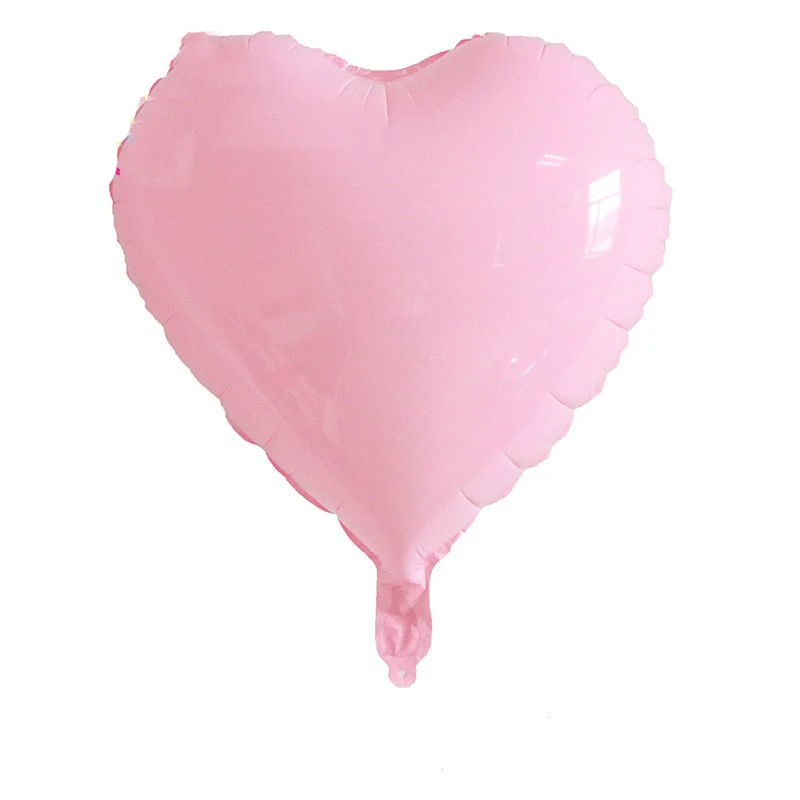 

50PCS Baby Shower 18inch pinkheart helium foil Balloons 1st Boys girls Birthday Party Supplies Decoration Pure color balloons
