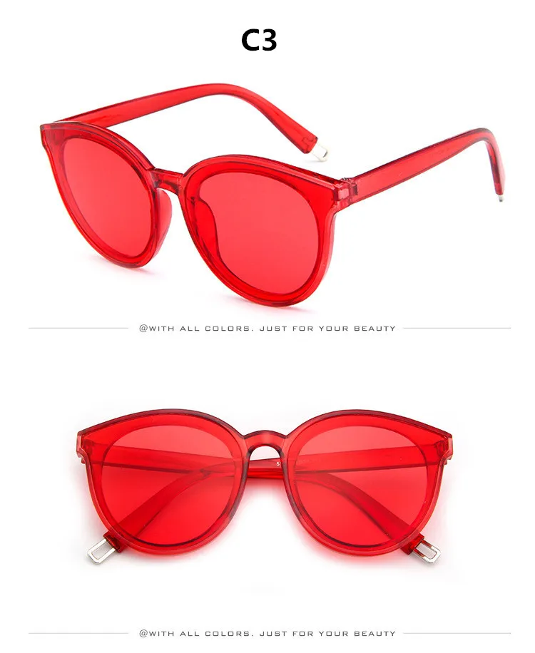 Женские солнцезащитные очки кошачий глаз, брендовые, дизайнерские, Круглые, зеркальные, цветные, розовые, женские, горячая Распродажа, солнцезащитные очки, UV400