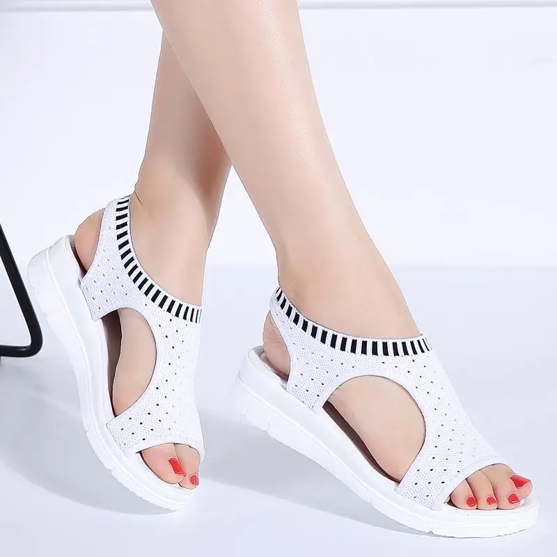 DAFENP/летние модные сандалии женская обувь sandalias mujer 2019 дышащая удобная zapatos de |