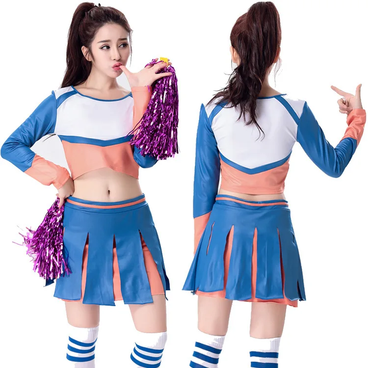 Cheerleader Costume Women Football Baby Lady Cheerleading Costumes Boys Girls Stage Performance Dresses Men Kids Adults Uniforms (12)