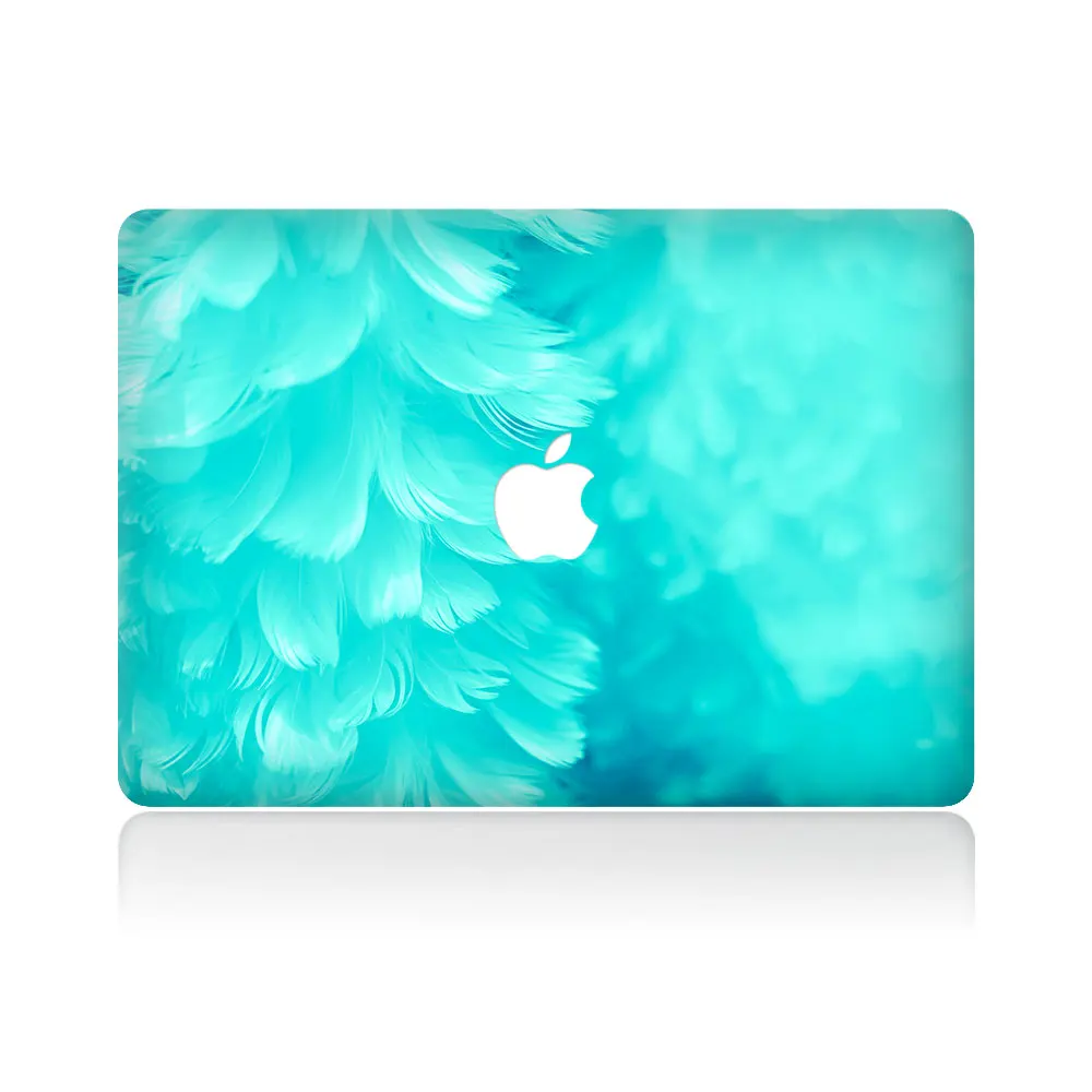 Виниловая наклейка с голубым пером для DIY MacBook Air Pro Retina 11 13 15 дюймов ноутбука Mac