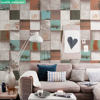 

Chinese style color wood grid pattern women's clothing store barbershop cafe internet cafe restaurant shop background wall paper