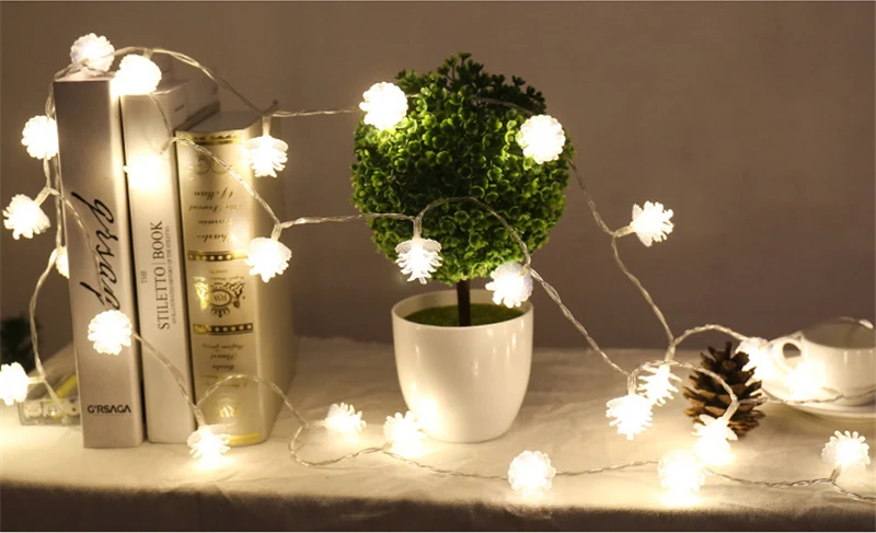 3M светодиодный светильник на Рождество, гирлянда, теплая лампа, сказочный светильник для праздника, свадьбы, вечеринки, светильник для украшения рождественской елки, орнамент CKG146
