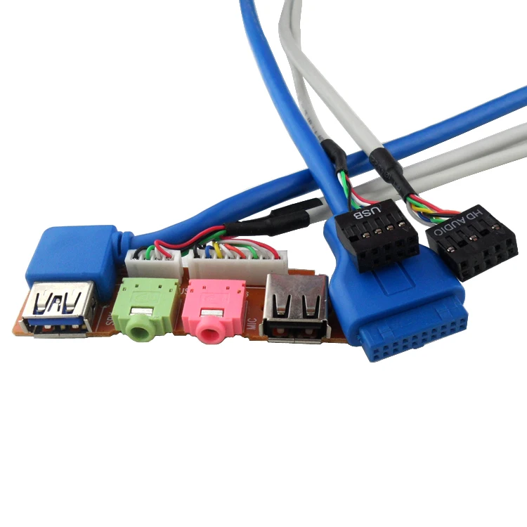 Computer cable Prepositioned usb3.0 usb2.0 zone audio