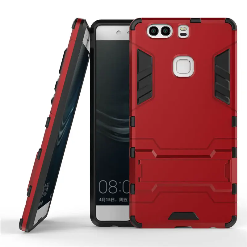 Iron Man Armor Hybrid PC + TPU Holder Back Case Cover for Huawei P9 P9 Plus P9 Lite P8 P8 Lite Mate 8 Mate S (7)