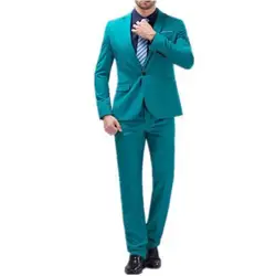Высокое качество модные длинные Для мужчин костюмы Slim Fit женихов костюмы для выпускного вечерние Формальные костюмы (куртка + брюки)