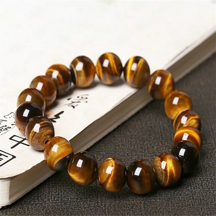 Мода 5A натуральный камень тигровый глаз браслеты и браслеты для женщин и мужчин браслеты подарок бусины браслеты аксессуары