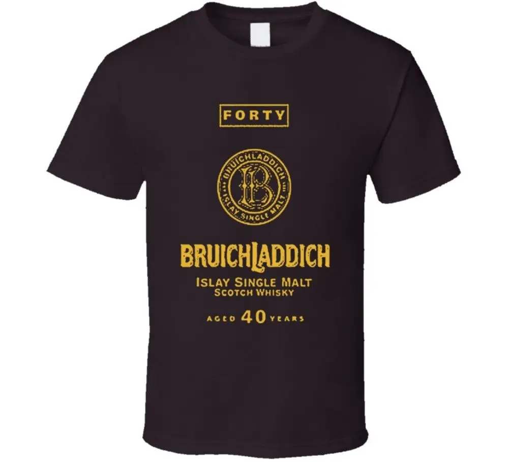 

Bruichladdich Forty Whiskey Scotch Alcohol T Shirt