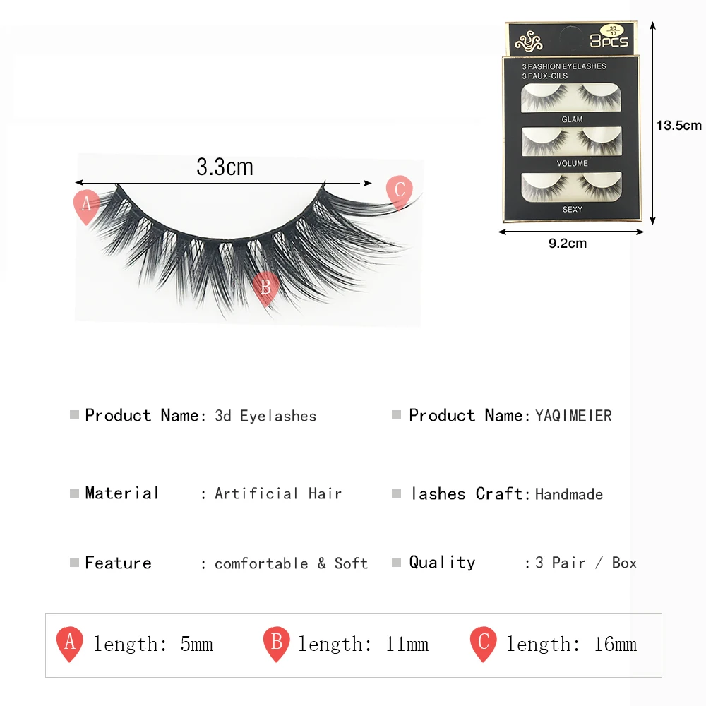 XME3D13 cross eyelashes  (7)