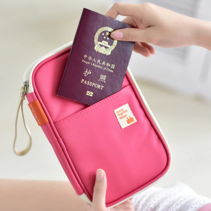 

Super Large Pencil Case Good Quality Card Holder Candy Color Passport Holder Wallet Ticket Receipt Pocket Cover For Men Women