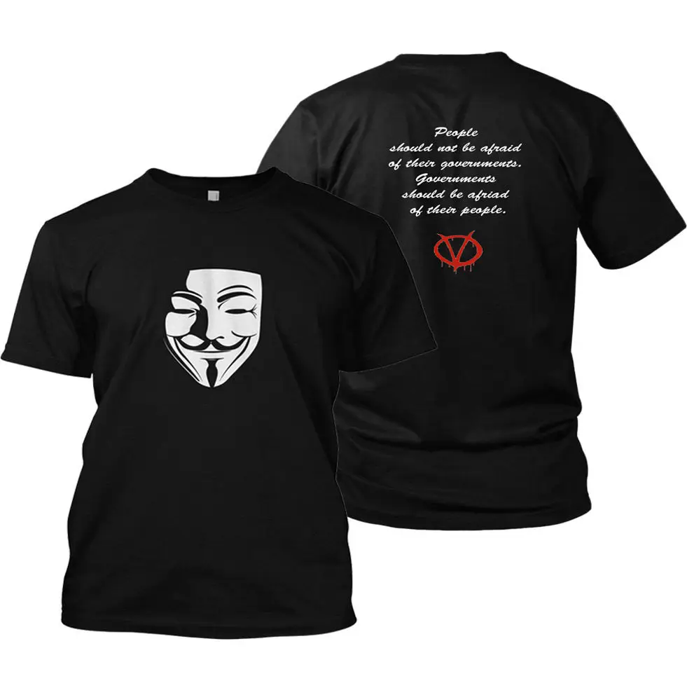 Релейный модуль для футболка Vendetta анархии 99% Фокс Маска анонимная ралли новая 2019