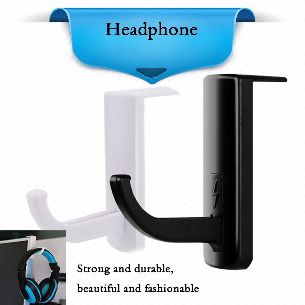 2pcs Headphone Stand Headset Hanger Wall hook PC Monitor Earphone Stand
