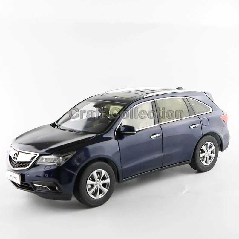 * Blue 1/18 Honda Acura MDX 2014 SUV Diecast Model Show Car Miniature Toys Alloy Gifts Collection Minicar