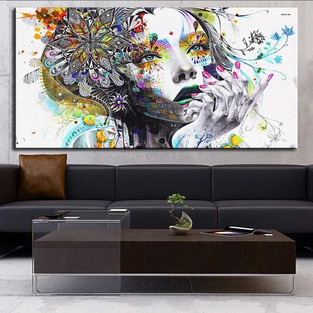 Dp Modern Wall Art With Flowers Oil Painting Prints Dp Modern Wall Art With Flowers Oil Painting Prints On Canvas No Frame Pictures Decor For Living Room In Calligraphy From