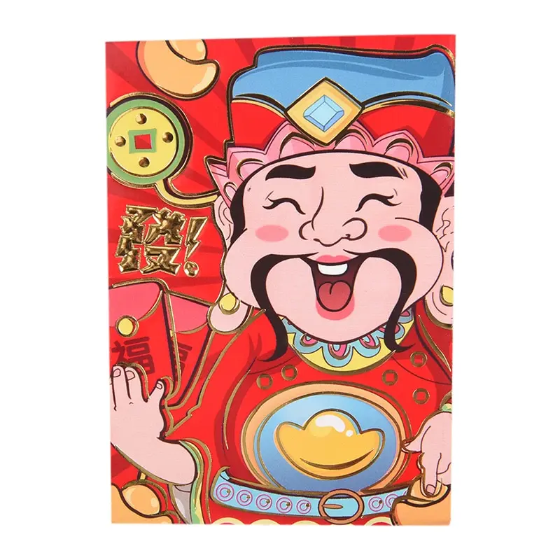 6 шт./компл. традиции Hongbao новый год красный Lucky деньги мешок китайский красный конверт с изображением животных заполнить MoneyEnvelope подарок