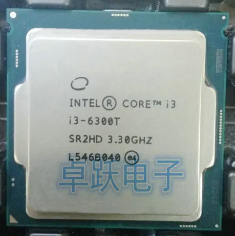 Оригинальный процессор Intel i3 6300T i3-6300T 3 3G 14 нм 35 Вт для настольного компьютера