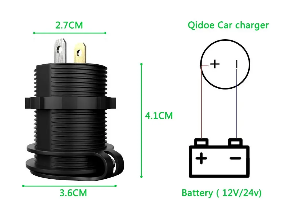 Двойной USB зарядное устройство, Водонепроницаемый морской usb-розетка 2.1A& 2.1A прикуриватель адаптер с напряжением светодиодный цифровой