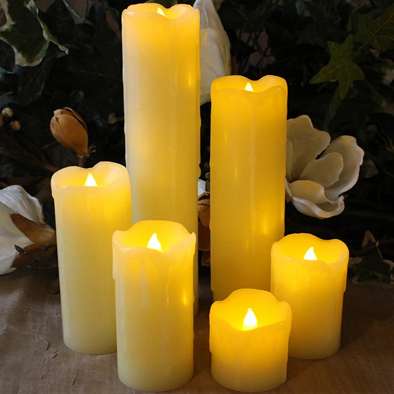 LED Electronic Flameless Candle Lights AAA Battery Powered Simulation