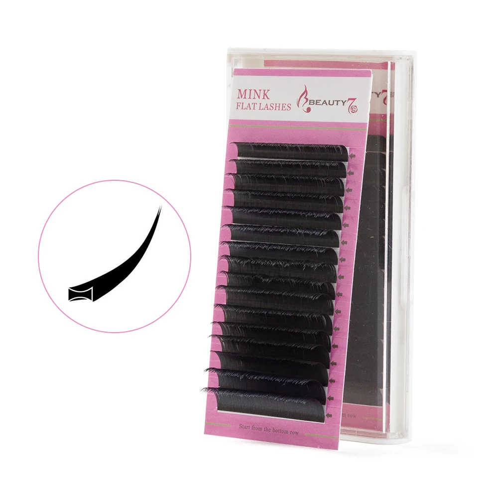 

Beauty7 C Curl 0.15mm*8-14mm Makeup False Eyelashes Mink Eyelashes Lightest Flat Lashes Eyelashes Extension Individual Eyelashes