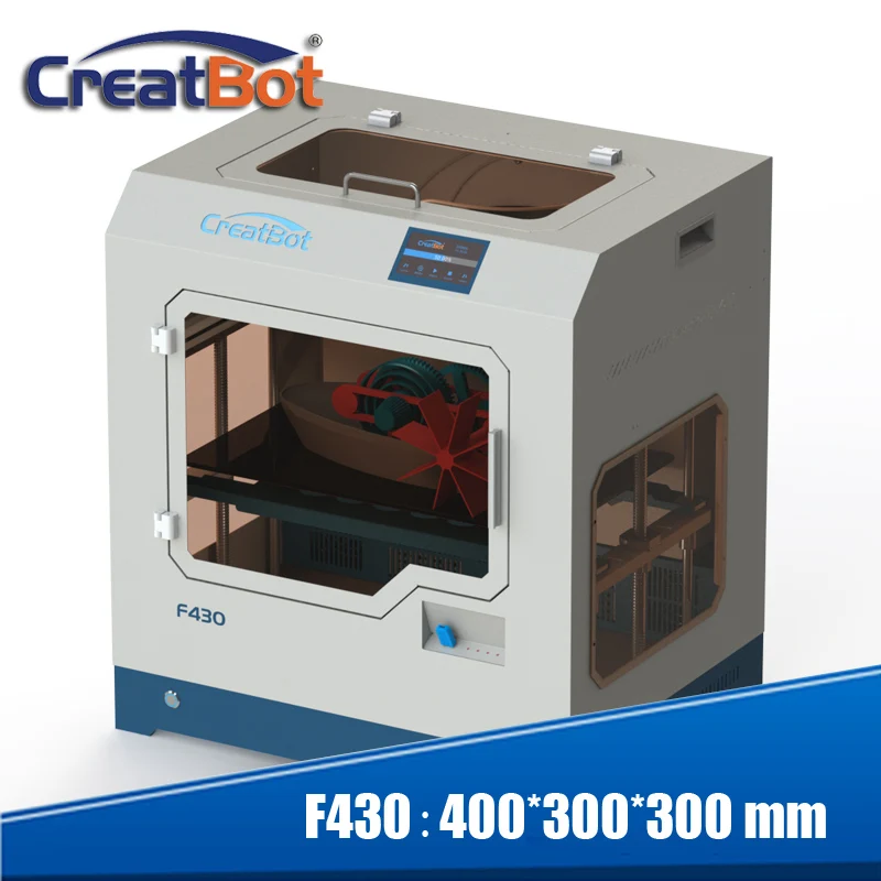 

Creatbot 3d printer F430 large print size dual extruders Metal Closed Chamber 1.75 mm PLA ABS PVA PEEK Nylon PC PA printing