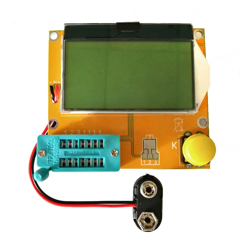 

TGETH LCR-T4 Mega328 M328 Multimeter LCD Backlight Transistor Tester Diode Triode Capacitance ESR Meter MOS PNP NPN LCR