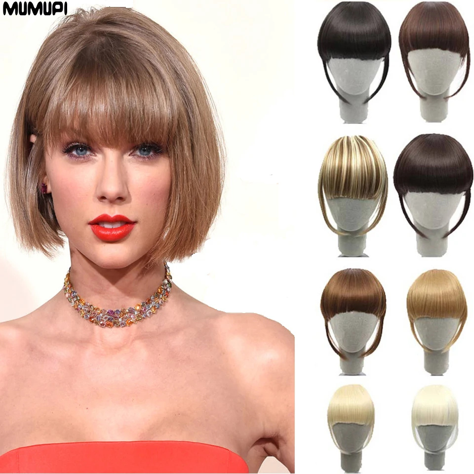 

MUMUPI Fashion women Synthetic Hair Clip Fringe Piece Hair Clip In Hair Extensions Headwear