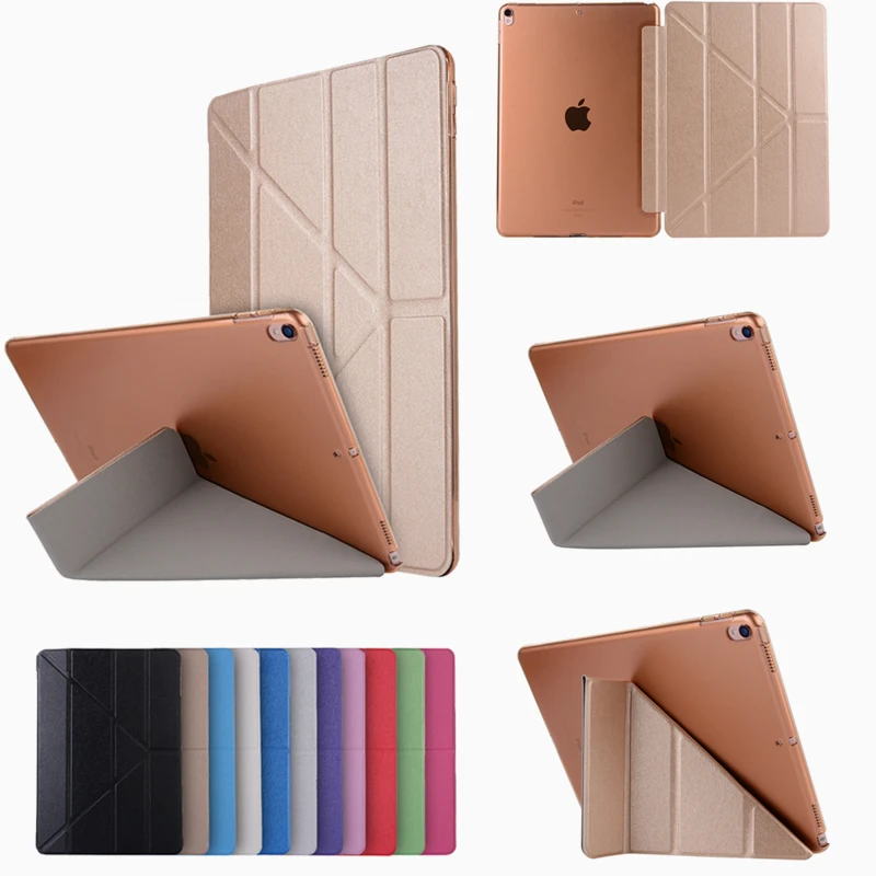 

PU Leather Case For iPad mini 4 Silk Slim Transparent Smart Back Cover for Apple iPad Mini 4 Flip Stand Case Auto Sleep/Wake