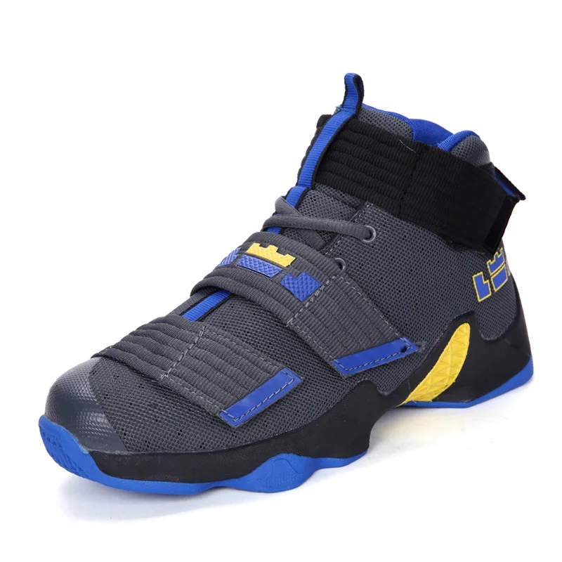 Sycatree Unisex zapatos de baloncesto de los hombres las mujeres alta tobillo botas zapatillas Lebron James amantes a prueba de golpes a prueba cesta homme baloncesto