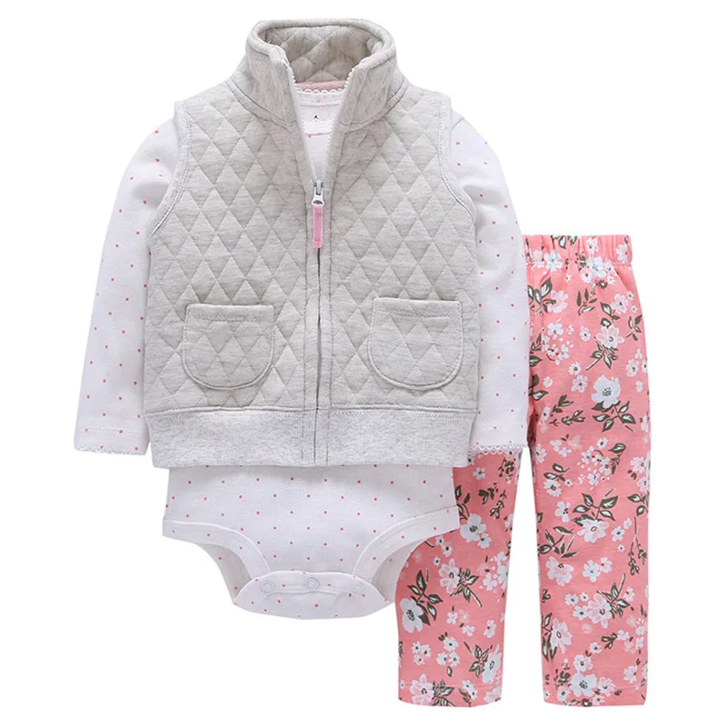 Комплект из 3 предметов, Одежда для новорожденных Кардиган с капюшоном+ брюки+ комбинезон, одежда для маленьких мальчиков Комплекты для маленьких девочек хлопковая детская одежда Новинка года - Цвет: 2021