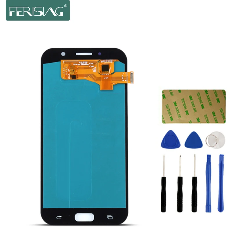 

AAAA+ For Samsung Galaxy A7 2017 A720 A720F SM-A720F LCD Display Touch Screen Digitizer Replacment Mobile Phone LCD + Tools Kit