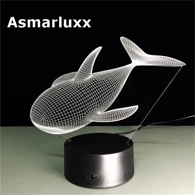 Asmarluxx whale 3d led lamp006