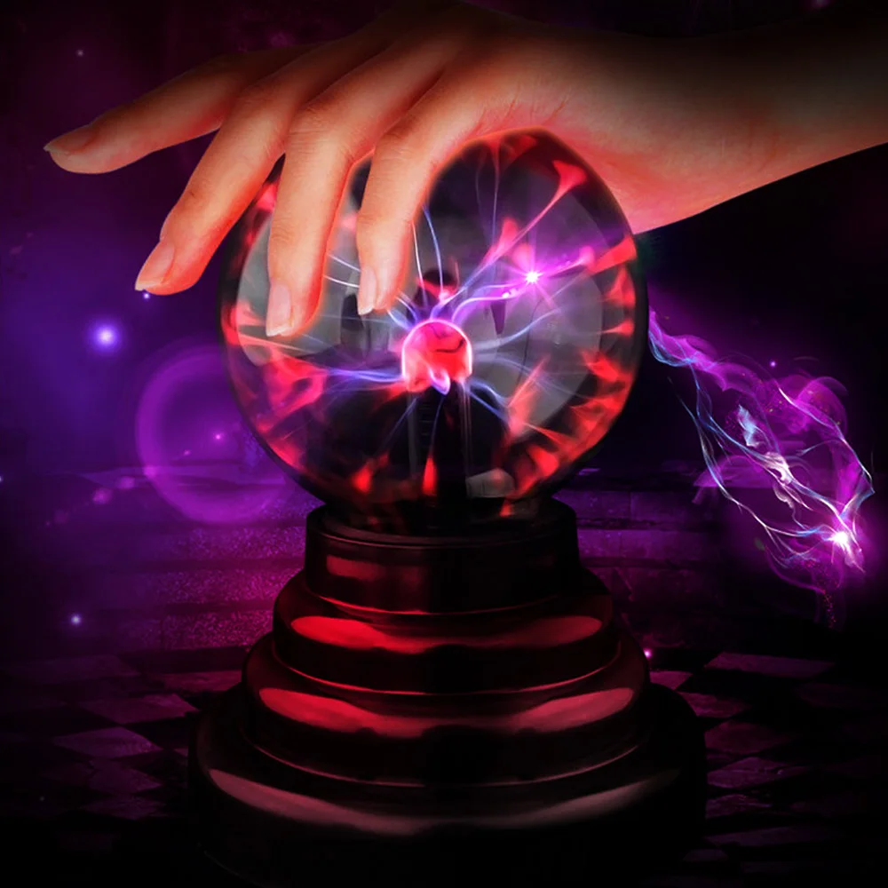 Touch Sensor Sphere Magic Plasma Ball Novelty Crystal Ball Lava Lamp Creative Night Light Table Light Kids Gift For New Year