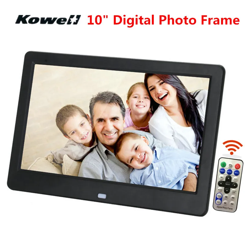

New HD 10.1" 16: 9 Digital Photo Frame Electronic Picture Frame MP3 MP4 Player Clock with Remote Control Porta Retrato Digital
