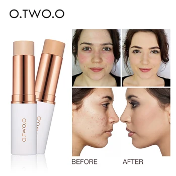 

O.TWO.O 2018 New Magical Concealer Stick Foundation Makeup Full Cover Face Concealer Base Primer Moisturizer Hide Blemish Hot