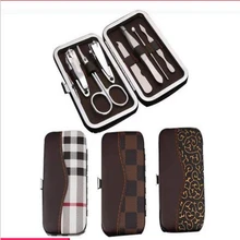 7 в 1 маникюрный набор профессиональный маникюрный комплект для стрижки утилита ножницы для педикюра Пинцет Ножи уха Палочки рисунки на ногтях Красота инструменты для ухода за кожей