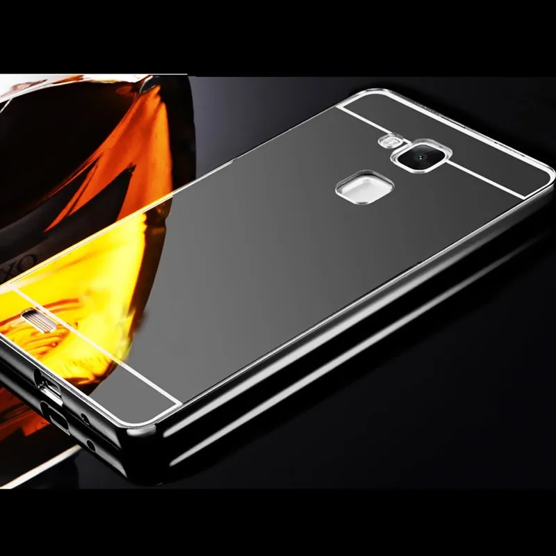 Защитный чехол для телефона Huawei Ascend Mate 7 Mate7 Роскошная алюминиевая рамка +