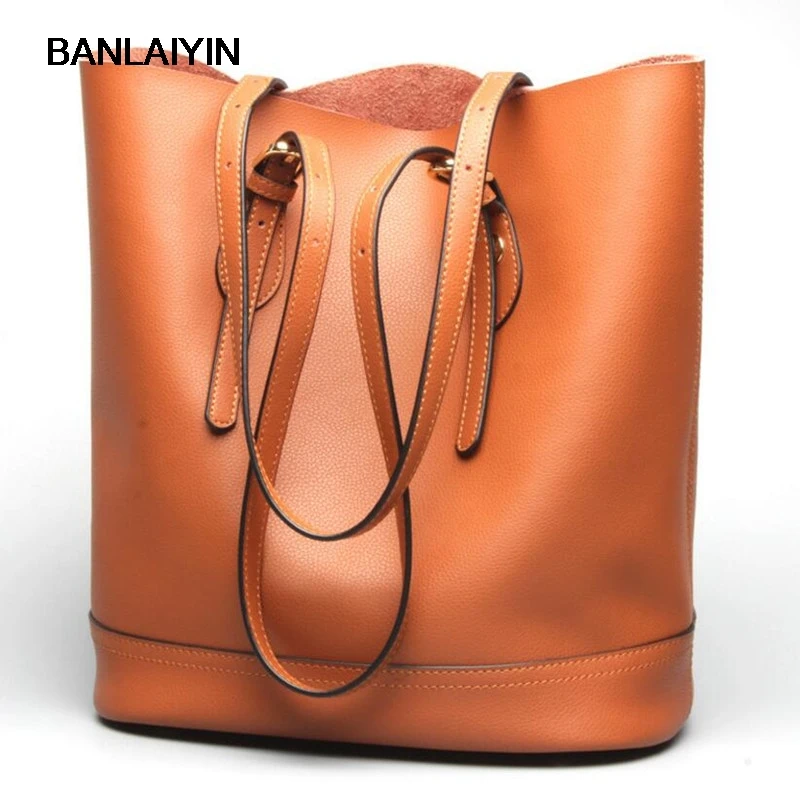 

New Genuine Leather Handbag Women Shoulder Bags Ladies Handbags Women Shoulder Crossbody Bags Cowhide Ladies Casual Bag