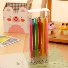 12 шт./партия, креативный подарок, школьные принадлежности, цветные ручки-роллеры, милые маленькие, свежие, яркие цвета, цветной бриллиант, гелевая ручка