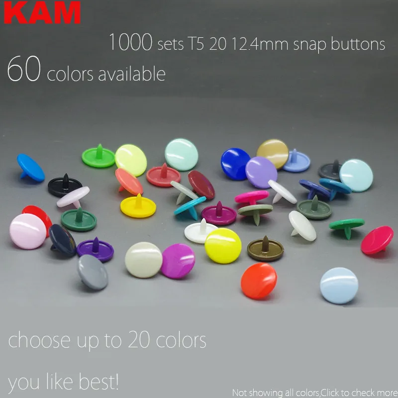 KAM SNAP BUTTONS t5 12 20 1000