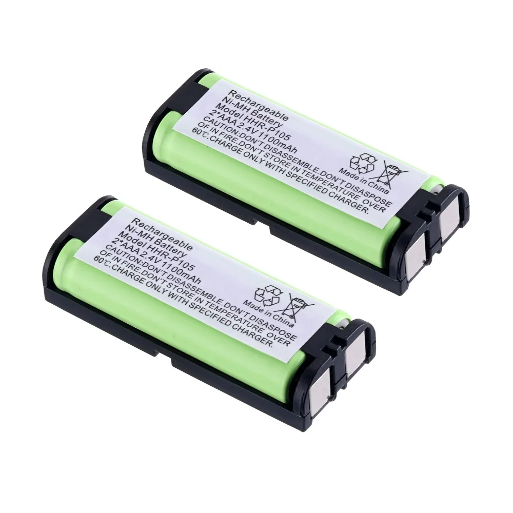 Buy 2 Packs a set! 2.4V 1100mAh Home Telephone Battery