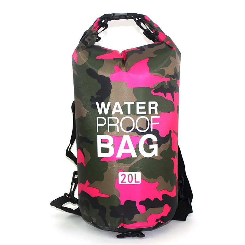 2L 5L 10L 20L Swimming Waterproof Dry Bag Ultralight Beach Outdoor Sport Camouflage PVC Bags Camping Drifting Rafting Storage 2L 5L 10L 20L Swimming Waterproof Dry Bag Ultralight Beach Outdoor Sport Camouflage PVC Bags Camping Drifting Rafting Storage