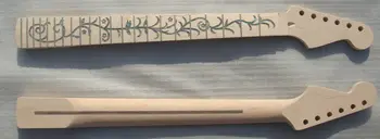 

Nice unfinished electric guitar parts Colorful Shell Inlay Strong Guitar Neck