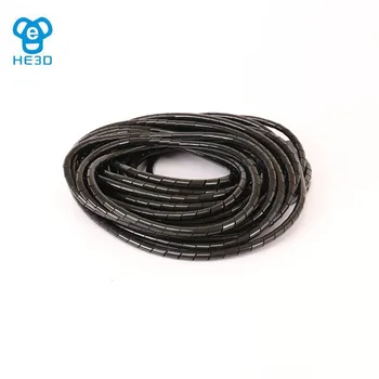

HE3D 8mm black wire winding pipe coiling tube cases cover wire bobbin cable conduit pipe insulation hub 12m one pack