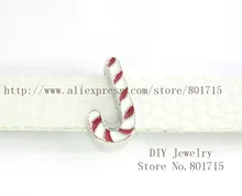 Wholesales Christmas Series 8mm Slide Charms 100pcs Christmas Candy DIY charms Internal Dia. 8mm fit 8mm band SL434