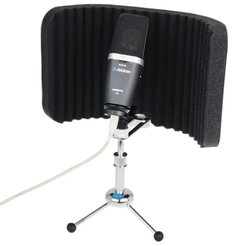 

Original Alctron PF58 Professional Desktop Mic Screen Studio Mic Screen, Mic isolation Shield, Acoustic Diffuser Screen