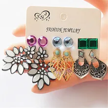 Новые, модные, женское Ювелирное Украшение из мультфильма «Холодное сердце» ; День рождения жемчуг/серьги в стиле ретро красивые Комбинируйте 6 пар/компл. серьги