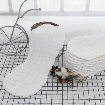 

5pcs/lot 12 layers 100% muslin cotton white color super absorbent breathable gauze prefold cloth diaper nappies for baby kids